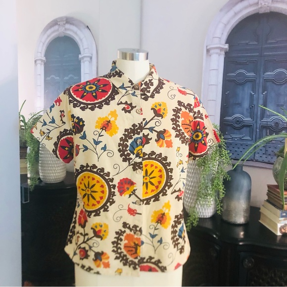 emery Rose ladies short sleeves button up shirt.
Size 2XL 100% cotton - Picture 10 of 10